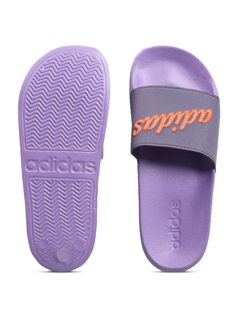 Adidas Women's ADILETTE SHOWER Purple Slides