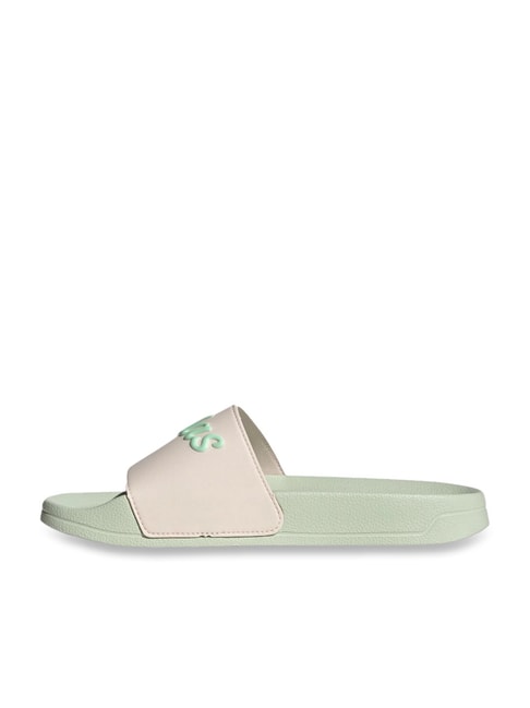 Adidas Women&#039;s ADILETTE SHOWER Pink Slides - View 4